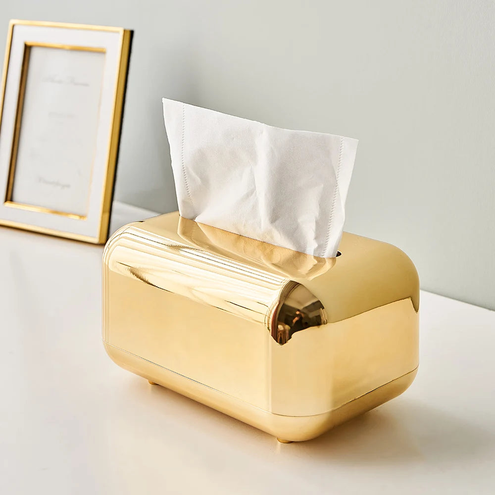 Leichte Luxus-Gold-Tissue-Box