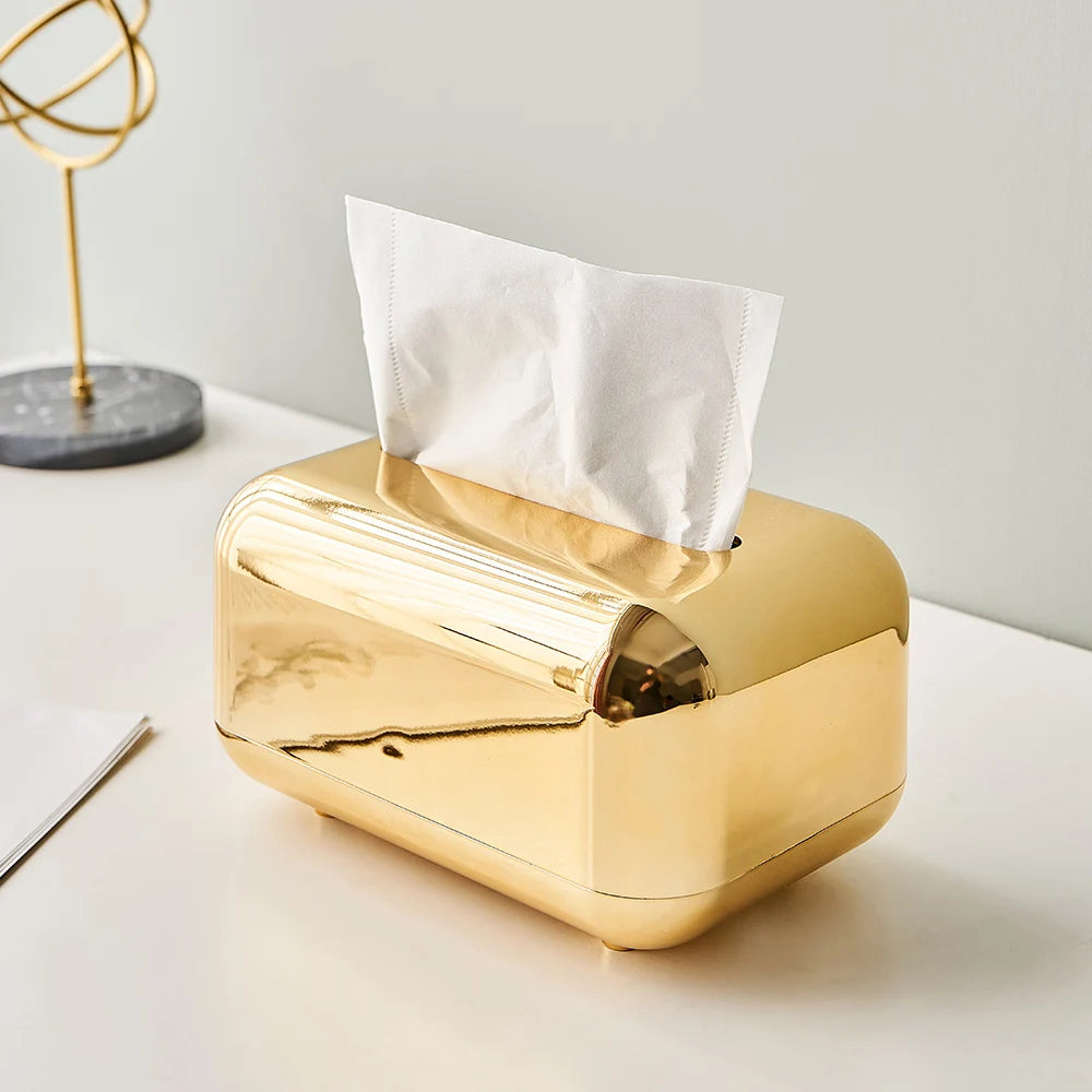 Leichte Luxus-Gold-Tissue-Box