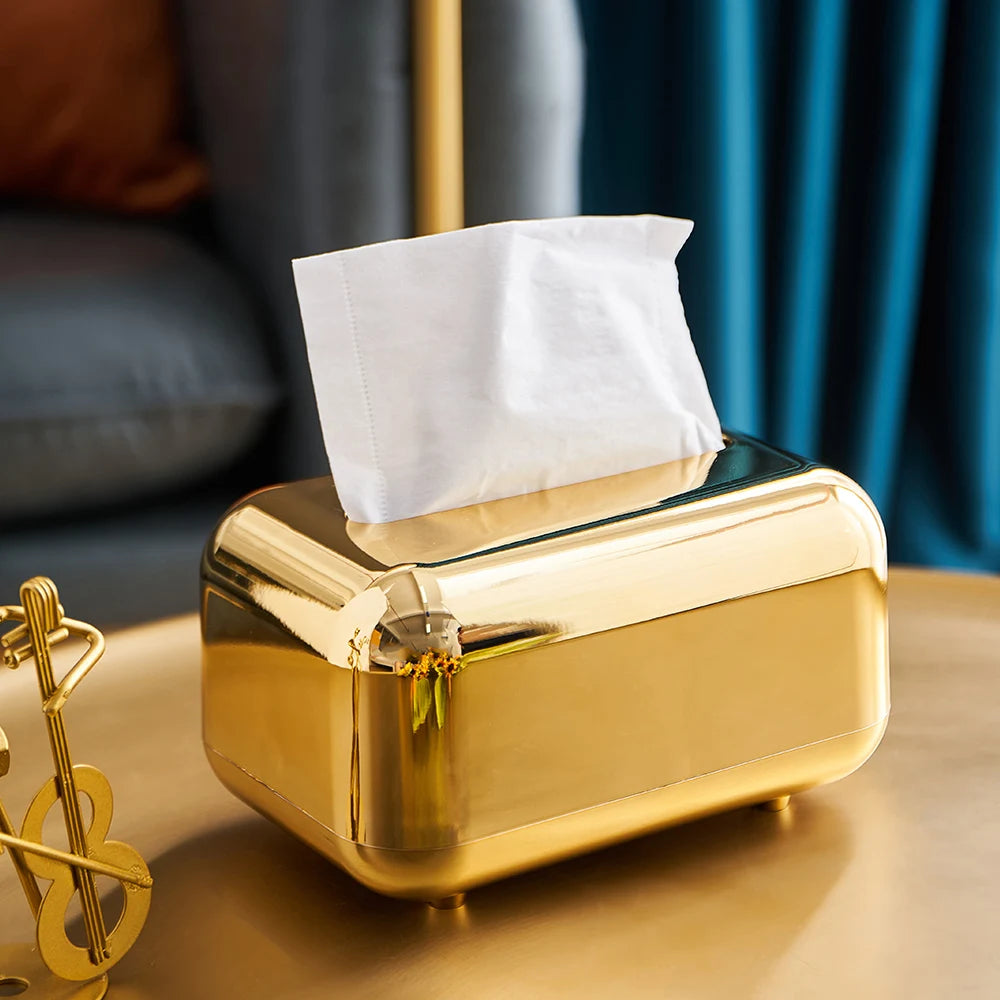 Leichte Luxus-Gold-Tissue-Box