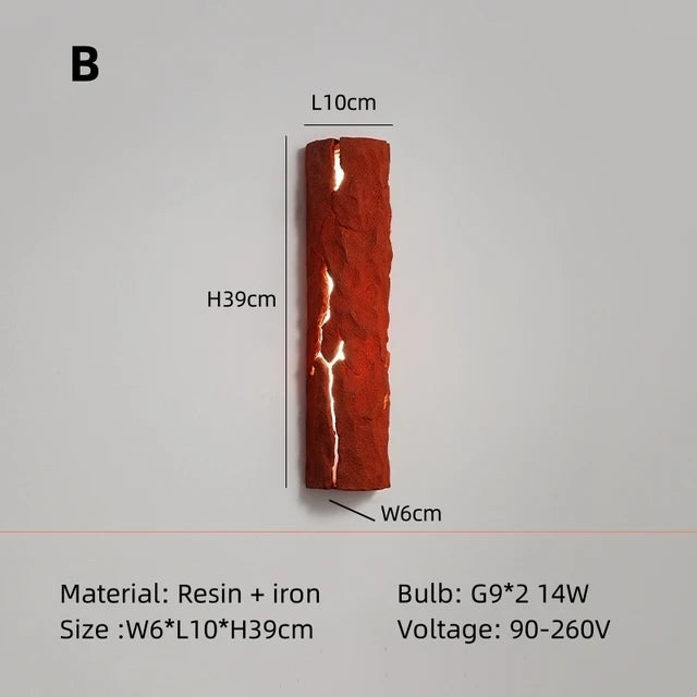 Moderne Creatieve Boomstronk Led Wandleuchte