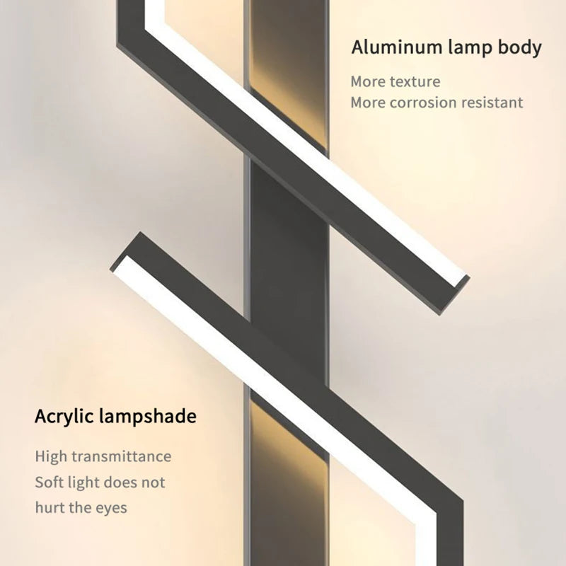 Moderne Creatieve Strip Led Wandleuchte